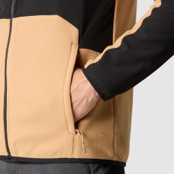 Veste The North Face Glacier Pro Full Zip pour homme - Almond Butter/TNF Black - NF0A5IHS-KOM