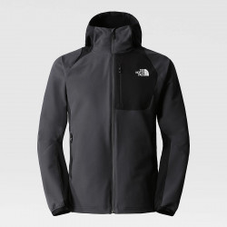The North Face Ao Softshell Hooded Jacket for Men - Grey/Black - NF0A7ZF5-TLY