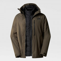 The North Face North Table Triclimate Hooded Jacket for Men - Taupe Green/Black - NF0A84IG-BQW