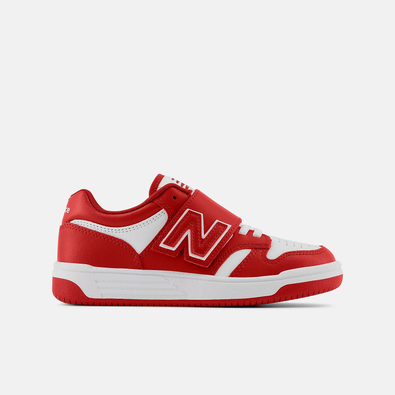 Chaussures New Balance 480 Bls unisexe - Blanc/Rouge - PHB480WR