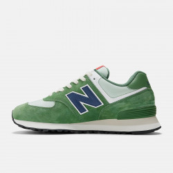New Balance 574 Men's Shoes - Green/Navy - U574HGB