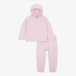 Nike Readyset Snap 2-piece set (pants and hooded top) for babies (3 months - 4 years) Girls - Pink Foam - 66L349-A9Y