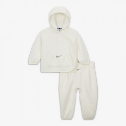 Nike Readyset Snap 2-piece set (pants and hooded top) for babies (3 months - 4 years) Girls - Beige - 66L349-782