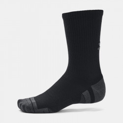 Under Armour Performance Tech 3Pk Unisex Socks - Black/Black/Jet Gray - 1379512-001