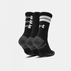 Under Armour Perf Tech Nov 3Pk unisex socks - Black/Black/White - 1379515-002