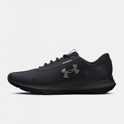 Under Armour Charged Rogue 3 Storm Men's Shoes - Black/Black/Metallic Silver - 3025523-003