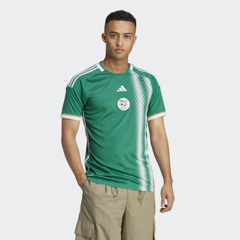 Haut manches courtes de football Adidas Extérieur Algérie 22 pour homme - Bgreen/White - HE9256