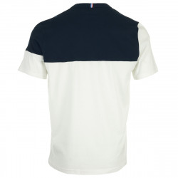 Le Coq Sportif Tricolore T-Shirt for Men - New Optical White/Electro Blue - 2410203