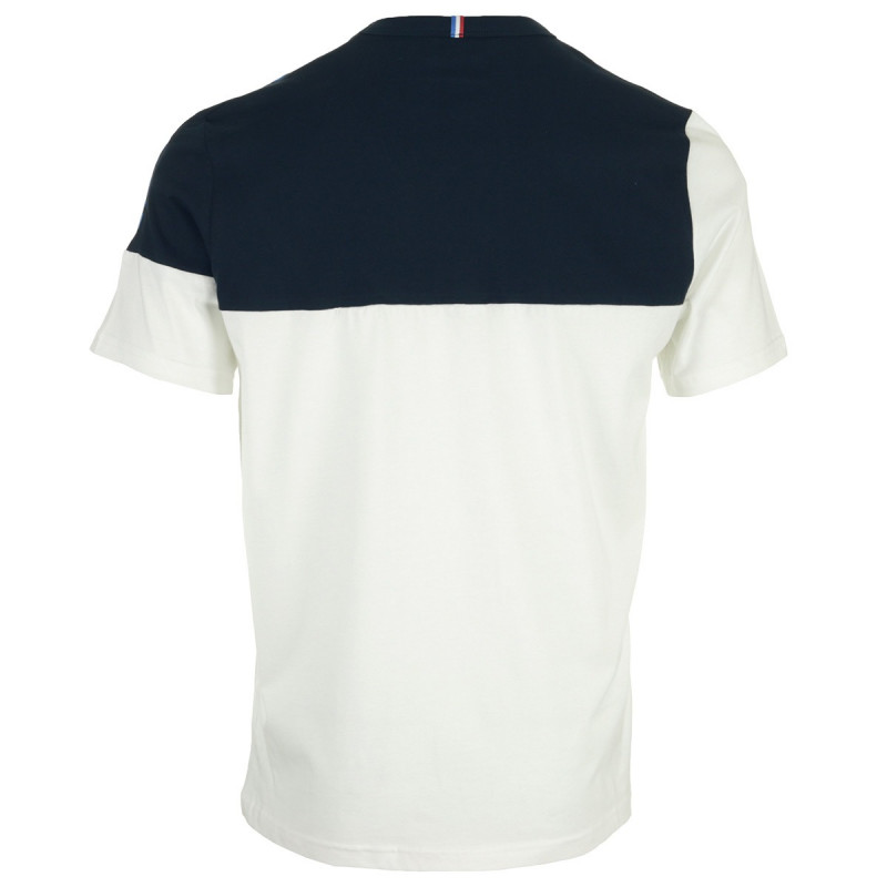 Le Coq Sportif Tricolore T-Shirt for Men - New Optical White/Electro Blue