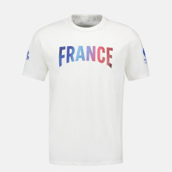 T-Shirt Le Coq Sportif France Jo 2024 pour homme - Marshmallow - 2410041