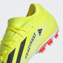Crampons de foot Adidas X Crazyfast League AG 2G/3G unisexe - Jaune/Noir/Blanc - IF0677
