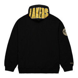 Sweat capuche de Basketball Mitchell & Ness NBA Los Angeles Lakers Team Og 2.0 Fleece Vintage Logo pour homme - Noir