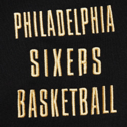 Mitchell & Ness NBA Philadelphia 76ers Team Og 2.0 Fleece Vintage Logo Men's Basketball Hoodie - Black