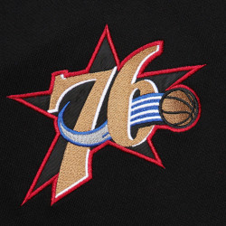 Sweat capuche de Basketball Mitchell & Ness NBA Philadelphie 76ers Team Og 2.0 Fleece Vintage Logo pour homme - Noir