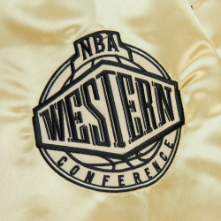 Men's Mitchell & Ness NBA Philadelphia 76ers Team Og 2.0 Lightweight Satin Basketball Jacket - Gold