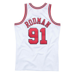 Maillot de Basketball Mitchell & Ness NBA Chicago Bulls Dennis Rodman Swingman Jersey - Blanc
