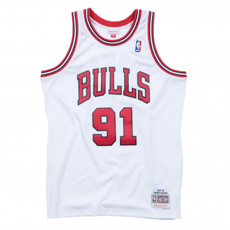 Mitchell & Ness NBA Chicago Bulls Dennis Rodman Swingman Jersey Basketball Jersey - White