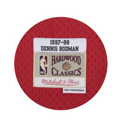 Men's Mitchell & Ness NBA Chicago Bulls Dennis Rodman Road Swingman Jersey 1997-98 Basketball Jersey - Scarlet