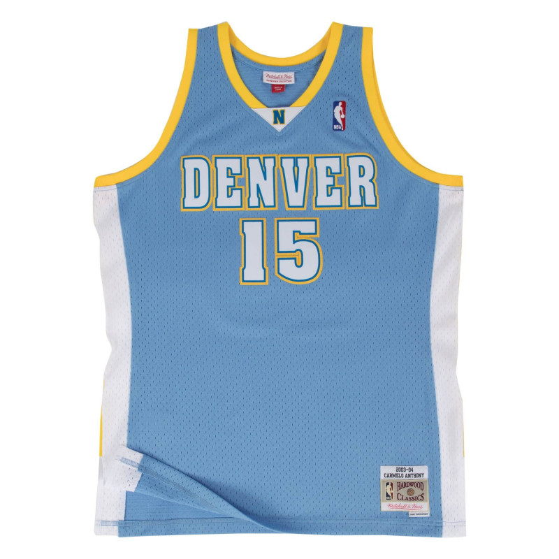 Maillot de Basketball Mitchell & Ness NBA Denver Nuggets Carmelo Anthony Swingman Road 2003-04 pour homme - Royal