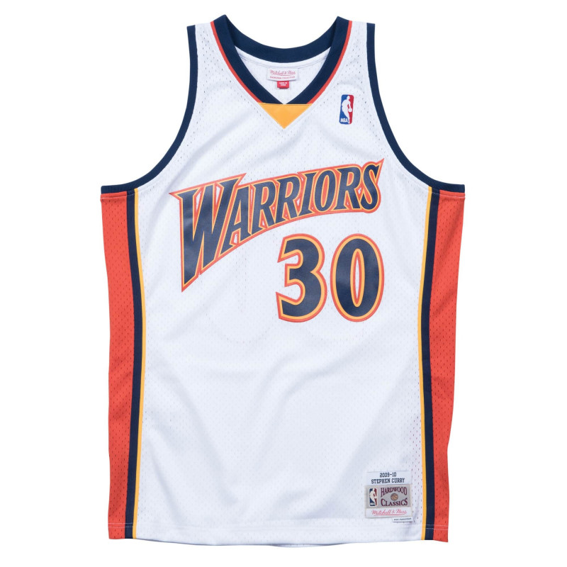 Mitchell & Ness NBA Golden State Warriors Stephen Curry Swingman Jersey 2009-10 Men's Basketball Jersey - White