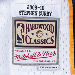 Maillot de Basketball Mitchell & Ness NBA Golden State Warriors Stephen Curry Swingman Jersey Homme 2009-10 pour homme - Blanc