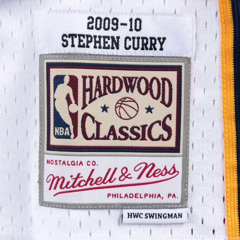 Maillot de Basketball Mitchell & Ness NBA Golden State Warriors Stephen Curry Swingman Jersey Home 2009-10 pour homme