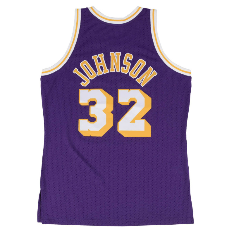 Mitchell & Ness NBA Los Angeles Lakers Magic Johnson Swingman Jersey Road 1984-85 Basketball Jersey - Purple