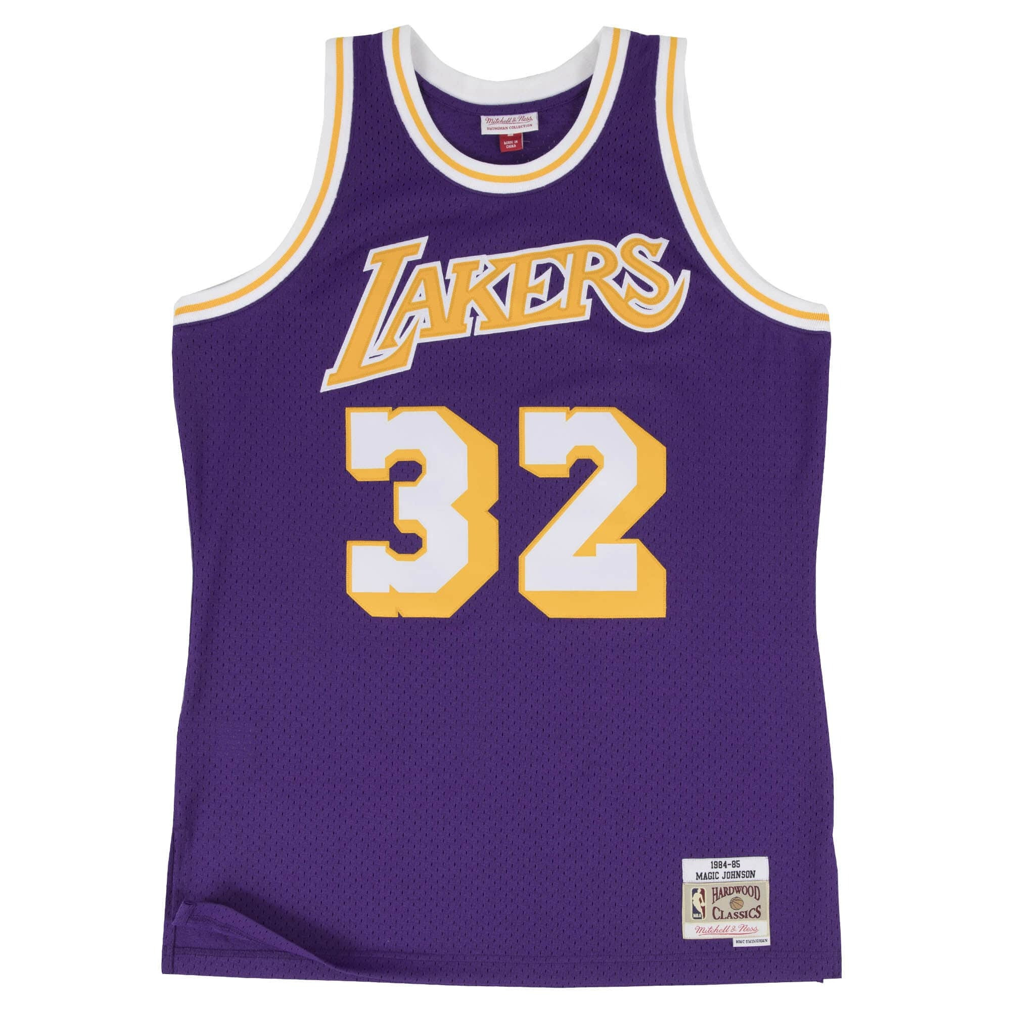 Mitchell & Ness NBA Los Angeles Lakers Magic Johnson Swingman Jersey Road 1984-85 Basketball Jersey - Purple