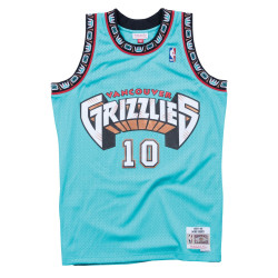 Mitchell & Ness NBA Vancouver Grizzlies Mike Bibby Swingman Jersey Road Basketball Jersey 1998-99 - Teal