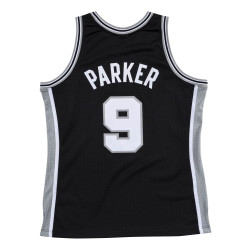 Mitchell & Ness NBA San Antonio Spurs Tony Parker Swingman Jersey Home 2001-02 Basketball Jersey - Black