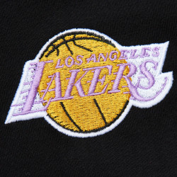 Mitchell & Ness NBA Los Angeles Lakers Team Og 2.0 Premium Vintage Logo Short Sleeve Basketball T-Shirt for Men - Black
