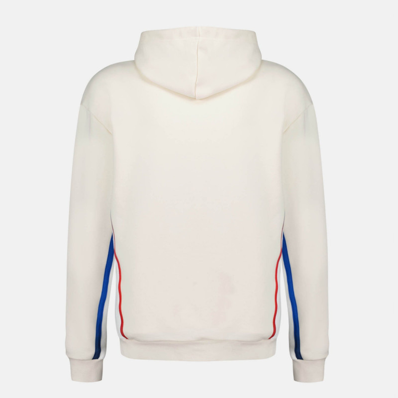 Le Coq Sportif France Jo 2024 hooded sweatshirt for men - Ecru