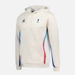 Le Coq Sportif French Team Paris 2024 Olympic Games hoodie for men - Ecru - 2410050