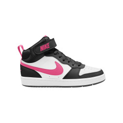 Nike Court Borough Mid 2 Children's Shoes (Unisex 36 to 40) - Black/Sunset Pulse-White - CD7782-005