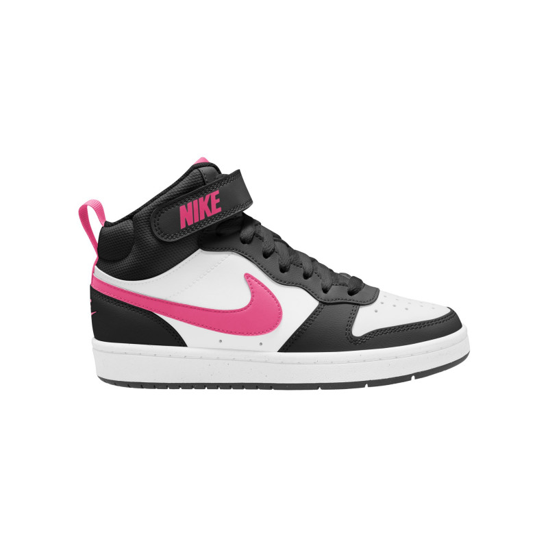Nike Court Borough Mid 2 children's shoes (Unisex 36 to 40) - Black/Sunset Pulse-White