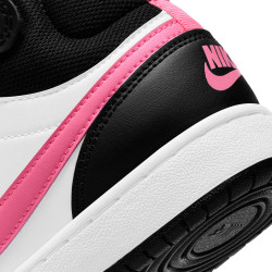 Chaussures Nike Court Borough Mid 2 pour enfant (Unisexe du 36 au 40) - Black/Sunset Pulse-White - CD7782-005