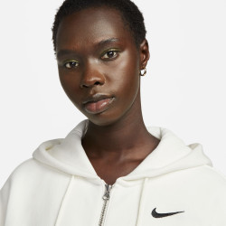 Nike Sportswear Phoenix Fleece Women's Full-Zip Hoodie - Sail/(Black) - DQ5758-133