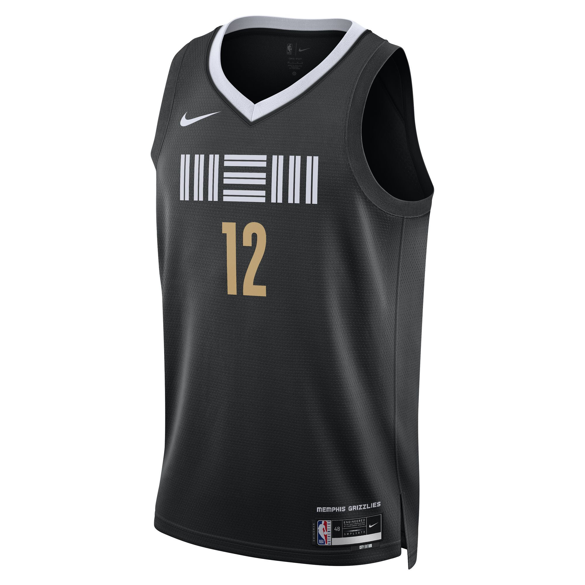 Nike Ja Morant Memphis Grizzlies City Edition 2023/24 Men's Basketball Jersey - Black