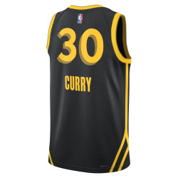 Maillot de Basketball Nike Stephen Curry Golden State Warriors City Edition 2023/24 pour homme - Black - DX8502-011