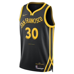Maillot de Basketball Nike Stephen Curry Golden State Warriors City Edition 2023/24 pour homme - Black - DX8502-011