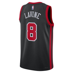 Men's Nike Zach Lavine Chicago Bulls City Edition 2023/24 Basketball Jersey - Black/University Red - DX8497-010