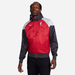 Veste tissée à capuche Nike Liverpool FC Sport Essentials Windrunner pour homme - Rouge gym/Anthracite - FV0104-687