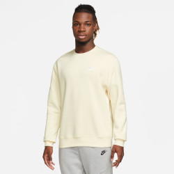 Nike Sportswear Club Fleece Men's Crew Sweatshirt - Sail/(White) - BV2662-133