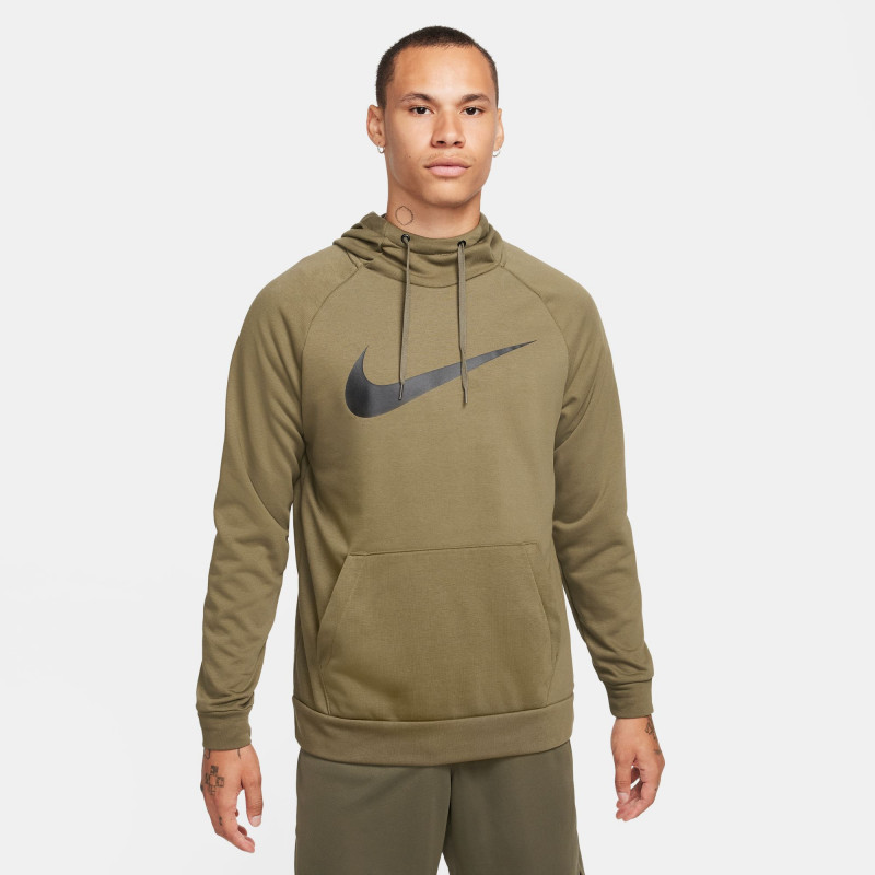 Nike Dry Graphic Men's Training Hoodie - Medium Olive/(Black) - CZ2425-222