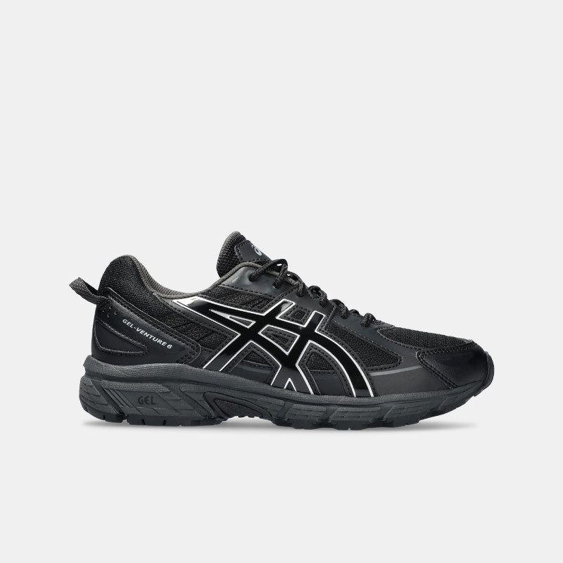 Asics Gel-Venture 6 GS shoes for children (Boys 36-40) - Black/Black - 1204A162-001