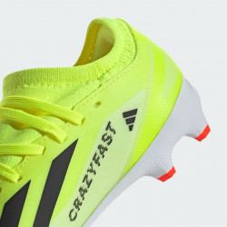 Crampons de football Adidas X Crazyfast League MG J pour enfant (36-40) - Team Solar Yellow 2/Core Black/Cloud White - IF0683