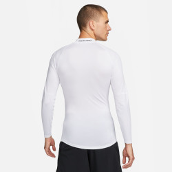 Nike Pro Men's Long Sleeve Training Top - White/(Black) - FB7908-100