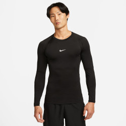 Haut manches longues d'entraînement Nike Pro pour homme - Black/(White) - FB7919-010