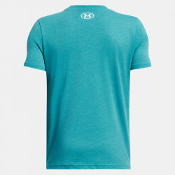 Under Armour Boxed Logo Wordmark short-sleeved T-shirt for children (Boys 6-16 years) - Circuit Teal/White