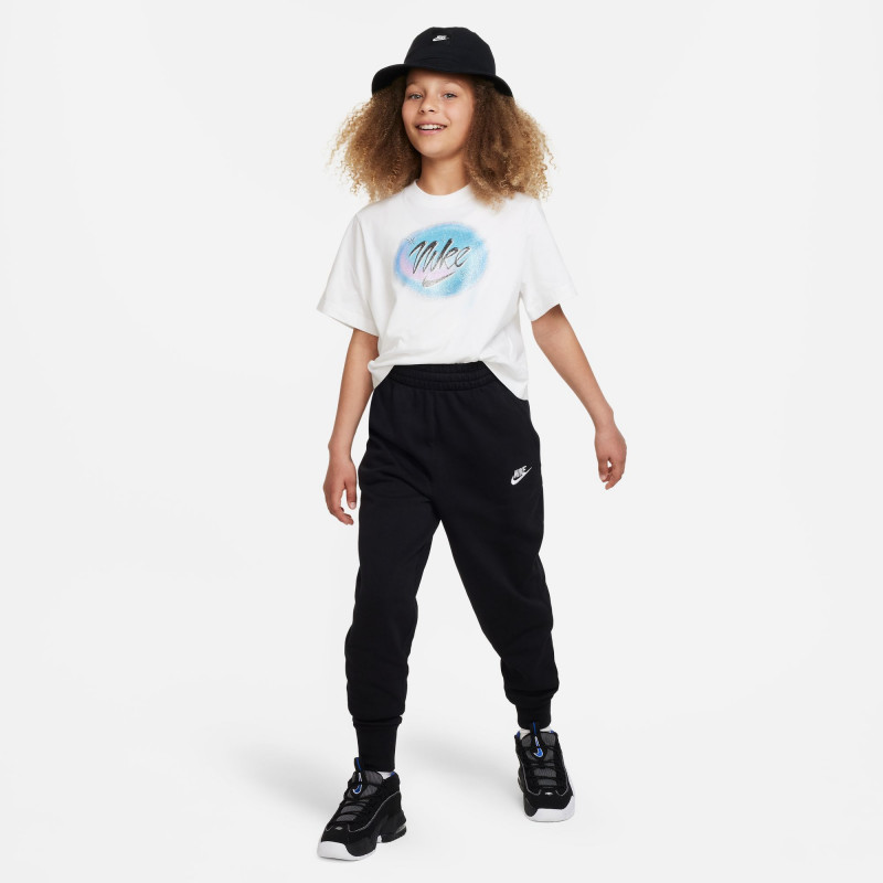 Nike Sportswear Club Fleece Pants for Kids (Girls 6 - 16 Years) - Black/Black/(White)